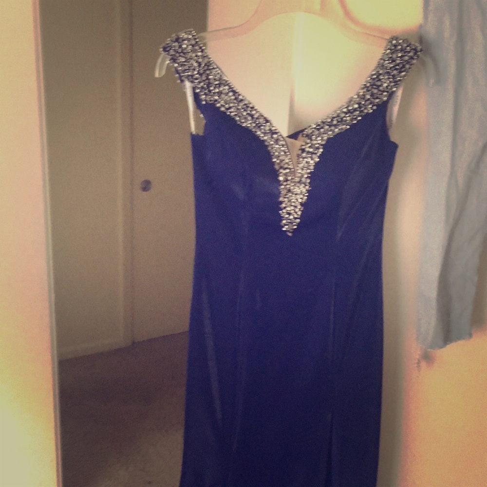 Royal blue formal dress